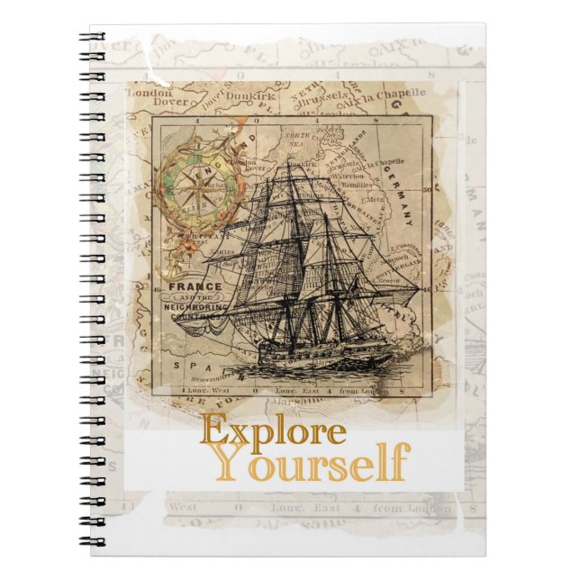 Självförbättringsmall Offert Modern Elegant överst Anteckningsbok (Framsidan)