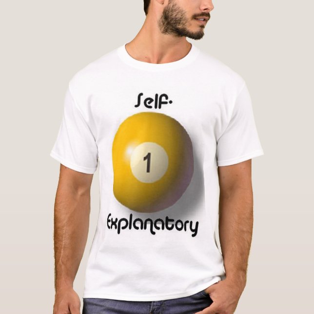 Självförklarande Tee Shirt (Framsida)