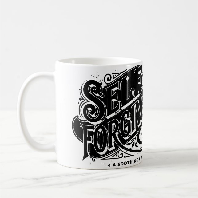 självförlåtelse kaffemugg (Vänster)