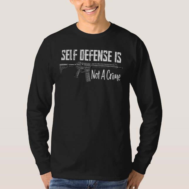 Självförsvar är inget brott t shirt (Framsida)