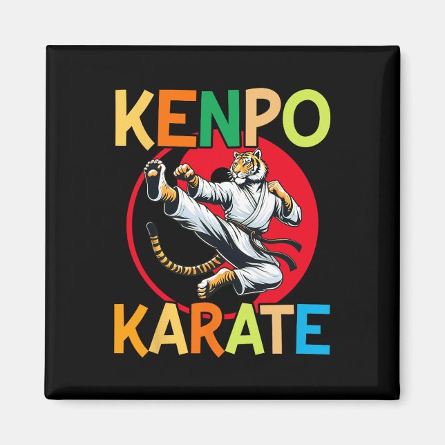 Självförsvar Kenpo Karate Martial Arts Magnet (Framsidan)