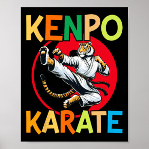Självförsvar Kenpo Karate Martial Arts Poster