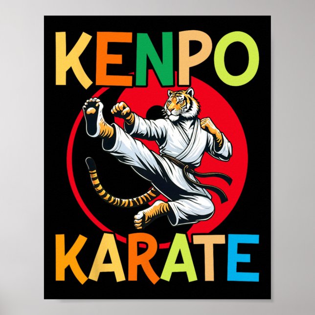 Självförsvar Kenpo Karate Martial Arts Poster (Framsidan)