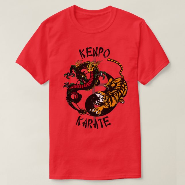 Självförsvar Kenpo Karate Martial Arts T Shirt (Design framsida)