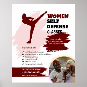 Självförsvarsklasser för kvinnor poster