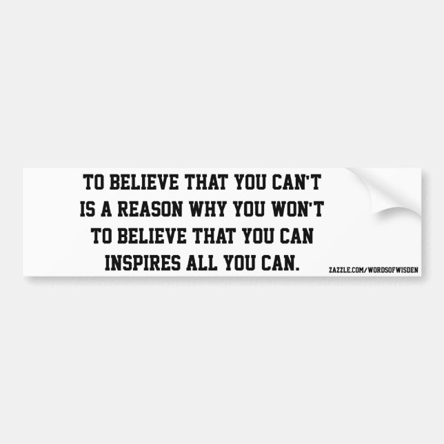 Självförtroende Bildekal (Framsidan)