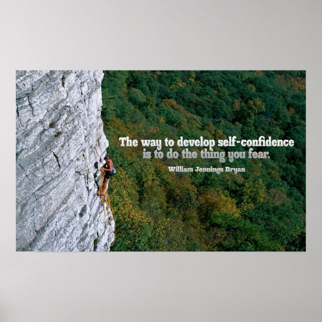Självförtroende - inspiration Poster utskrift (Framsidan)