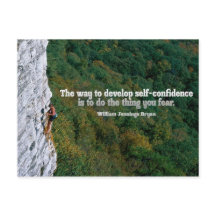 Självförtroende - inspirationerande vykort