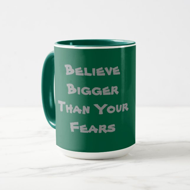 Självförtroende Inspirerande Kaffemugge Mugg (Framsida vänster)