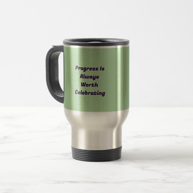 Självförtroende Inspirerande Kaffemugge Resemugg (Framsida vänster)