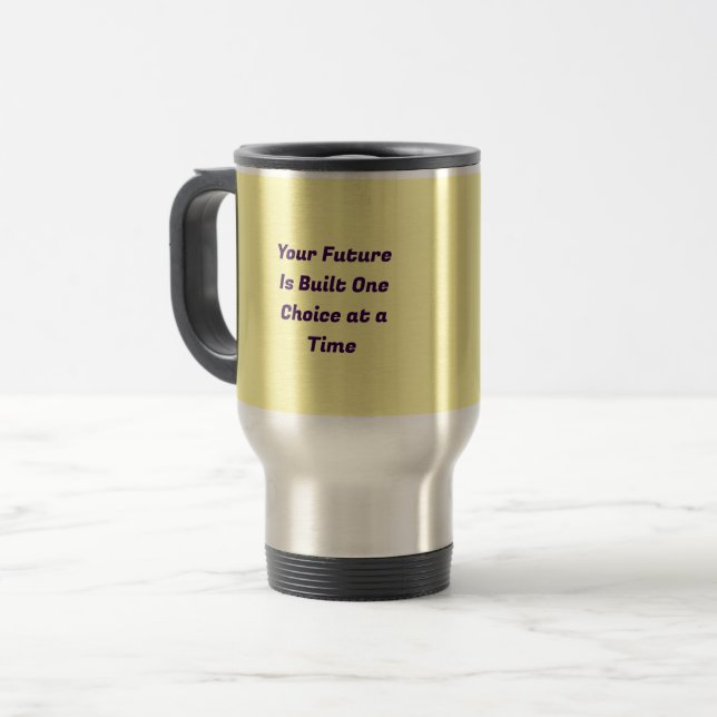 Självförtroende Inspirerande Kaffemugge Resemugg (Framsida vänster)