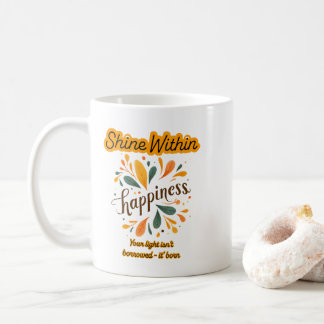 självförtroende, lycka, text, inspirerande kaffemugg