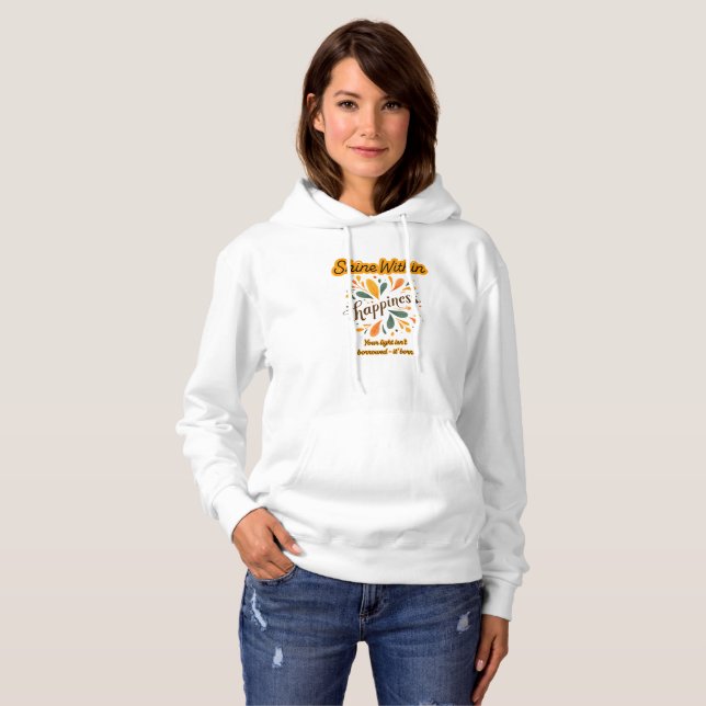 självförtroende, lycka, text, inspirerande t shirt (Hel framsida)