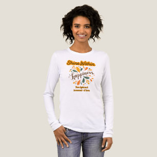 självförtroende, lycka, text, inspirerande t shirt