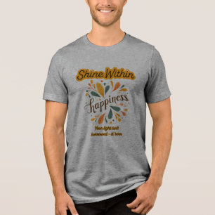 självförtroende, lycka, text, inspirerande  t shirt