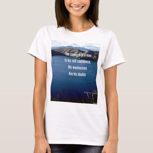 Självförtroende - motiverat citat t-shirt (Framsida)