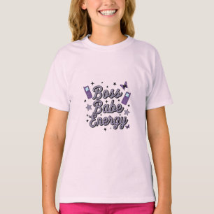 Självförtroende Ser Bra Ut – Boss Babe T-shirt