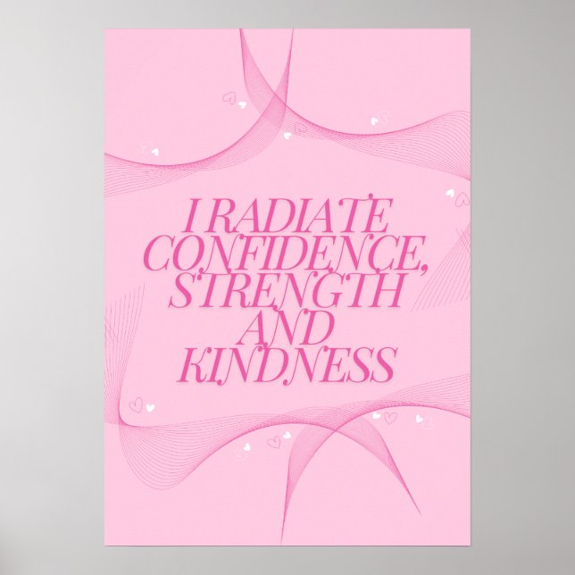 Självförtroende, Vänlighet, Andlighet, Inspirerand Poster (Framsidan)