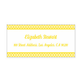 Självfyllande Returadress för Honeycomb-design i F Självfärgande Stämpel