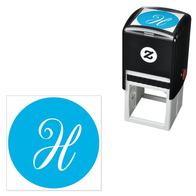 Självfyllning av serietext för Monogram Brev-skrip Självfärgande Stämpel (In Situ)
