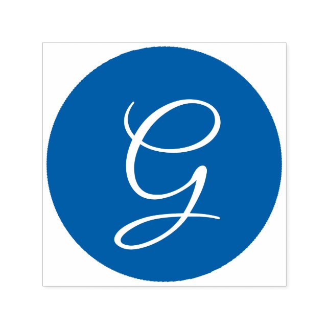 Självfyllning av serietext för Monogram Brev-skrip Självfärgande Stämpel (Design)