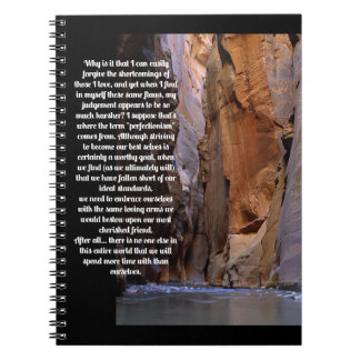 Självgående inspirerande för förlåtelse anteckningsbok