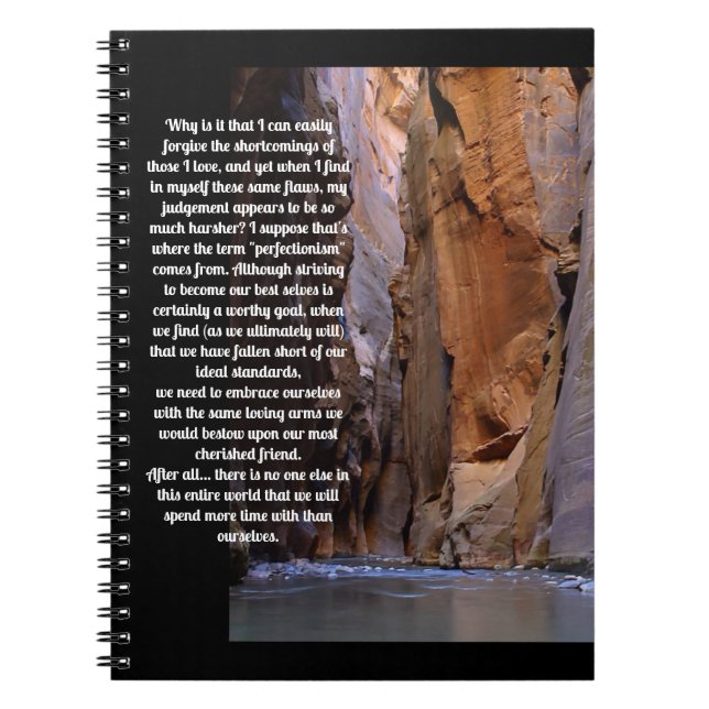 Självgående inspirerande för förlåtelse anteckningsbok (Framsidan)