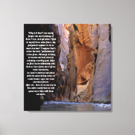 Självgående inspirerande för förlåtelse canvastryck