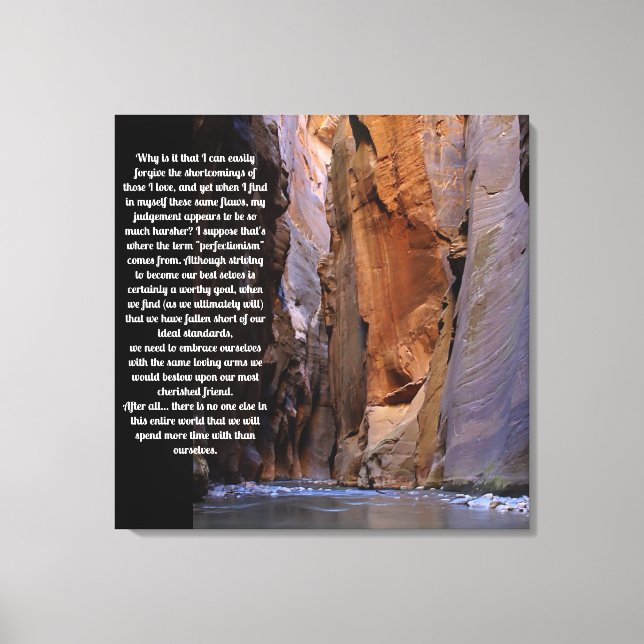 Självgående inspirerande för förlåtelse canvastryck (Framsida)