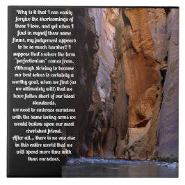 Självgående inspirerande för förlåtelse kakelplatta