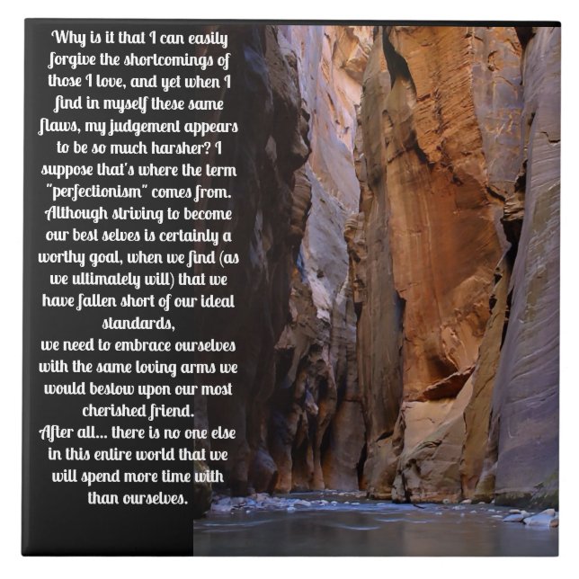 Självgående inspirerande för förlåtelse kakelplatta (Framsidan)