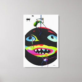 Självgenererade Stressmonster Canvastryck