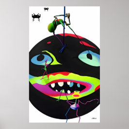 Självgenererade Stressmonster Poster