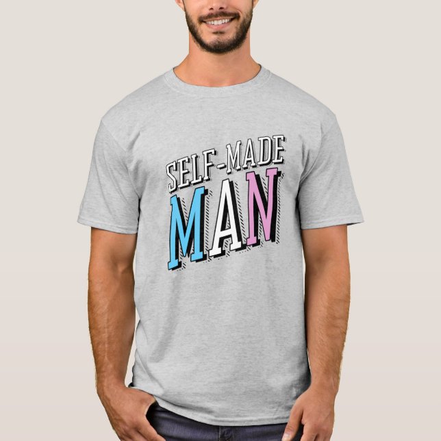 Självgjord Man T Shirt (Framsida)