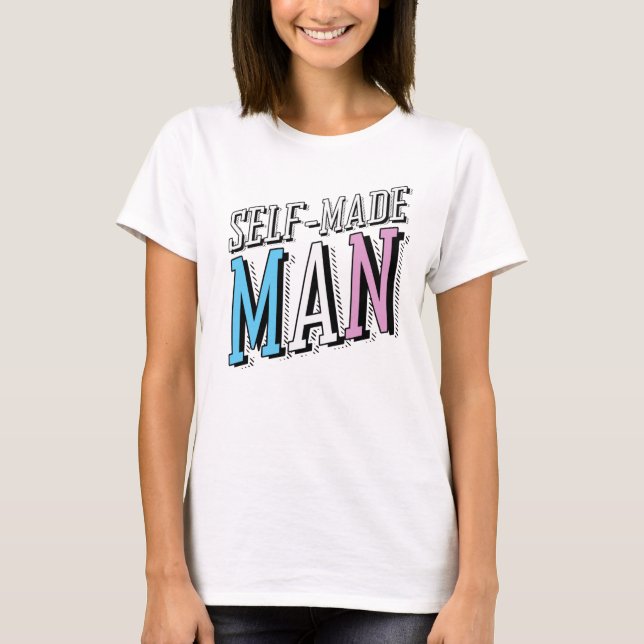 Självgjord Man T Shirt (Framsida)