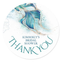 Självhäftande Glitter - Bröllopsfest Tack