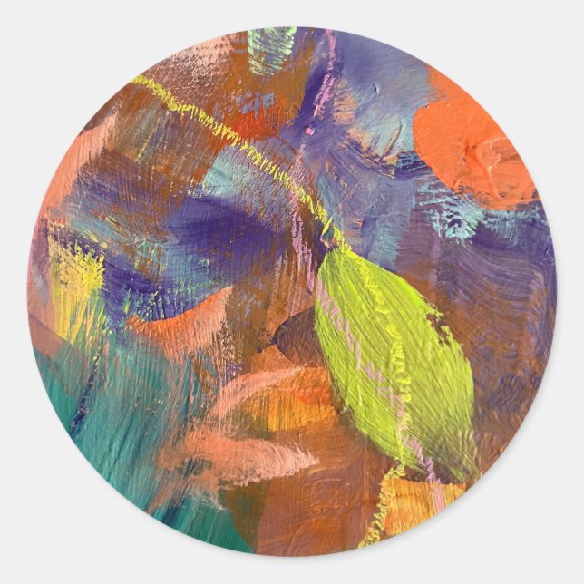 Självhäftande märken och sigill i vild trädgårdsst (Framsida)