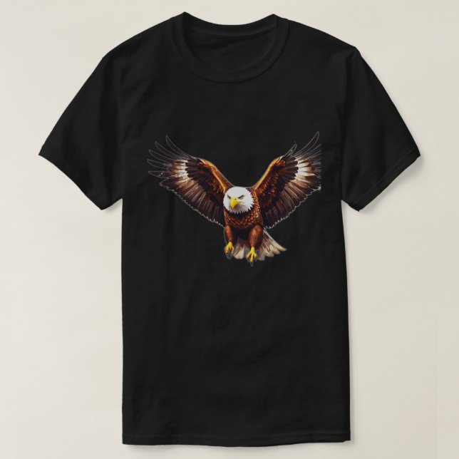 SJÄLVHÖG, STAY STRONG - Fet Eagle-inspirerande T Shirt (Design framsida)