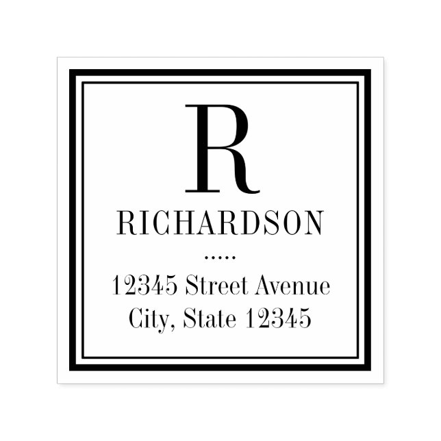 Självinläsande Frimärke med fyrkantig inledande Re Självfärgande Stämpel (Design)