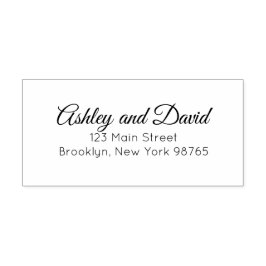 Självinläsning av Returadressen Klassisk Elegant Självfärgande Stämpel