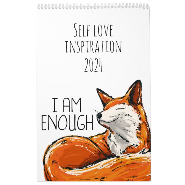 Självinspiration för kärlek 2024-kalendern kalender (Omslag)