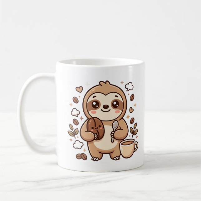 Självisk bön Kawaii kaffemug Kaffemugg (Vänster)