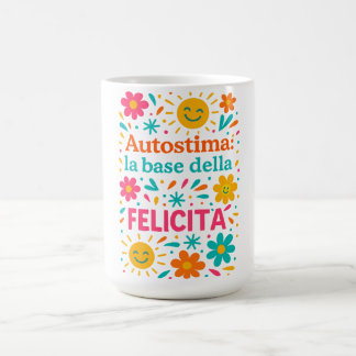 Självkänsla och lycka kaffemugg