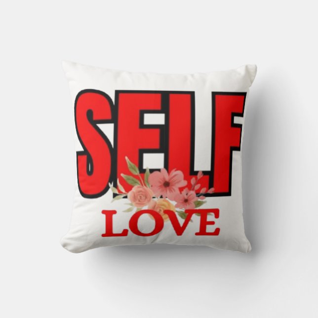 Självkärlek Positiv Tankeflotta Motivation Kudde (Framsida)