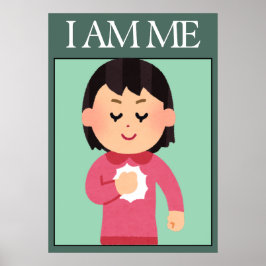 Självkärleksaffisch med bekräftelser poster