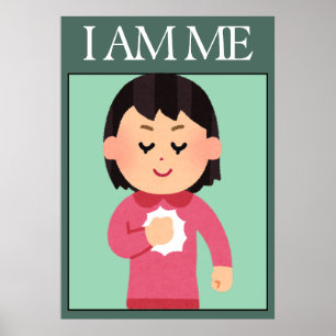 Självkärleksaffisch med bekräftelser poster