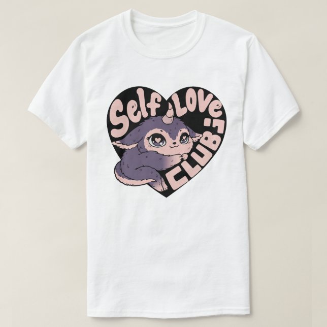 Självkärleksklubb T Shirt (Design framsida)