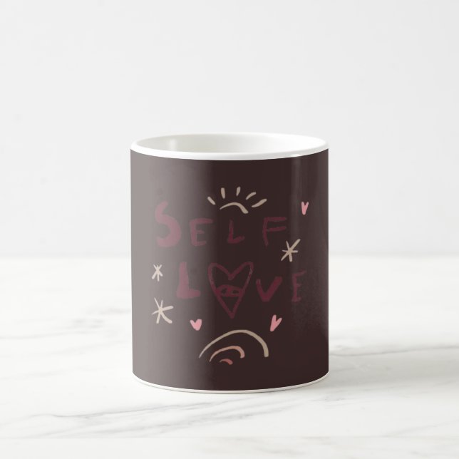 Självkärleksmugg | Söt egenvårds kaffemugg (Center)