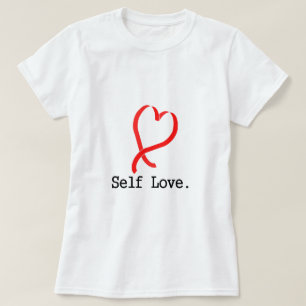 Självkärlekvit Tee Shirt