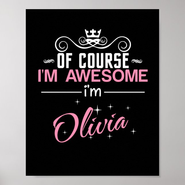 Självklart är jag Fantastisk Olivia Poster (Framsidan)
